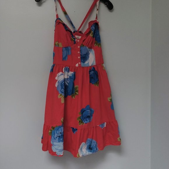 Abercrombie & Fitch Other - Abercrombie & Fitch Girl's Sundress, Red with Bright Florals, Size S